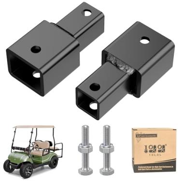 Imagem de 10L0L Conjunto de amortecedor pesado para carrinho de golfe, 2 peças, compatível com Yamaha G29 JR6-F2210-00 (adaptador JR6-F2210)