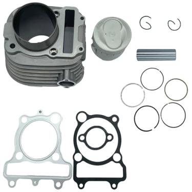 Imagem de Maoyubelt 71 mm para pistão de cilindro Ya-maha YFM250, adequado para 1999-2004 Bear Tracker 250 1989-1991, Moto 4 YFM250, Timberwolf 250 1992-1998 Kit de extremidade superior de junta de pistão de