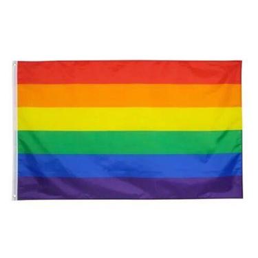 Imagem de Bandeira Lgbt Oficial! 1,50x0,90mt Dupla Face