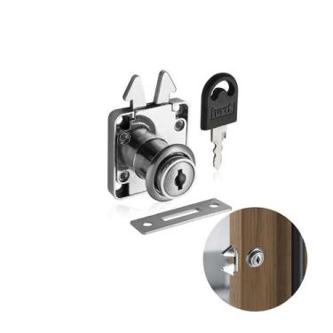 Imagem de Fechadura Para Porta Correr Bico Papagaio Para Armário - Hardt, Niquel