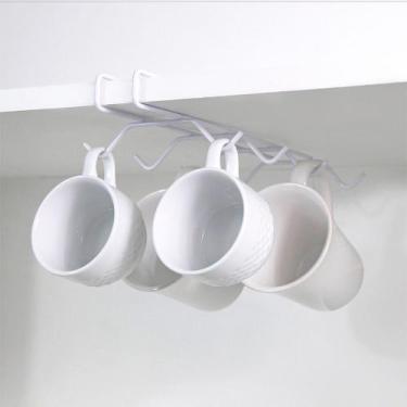 Imagem de Suporte de xícaras organzidor pedurar Encaixável Plana Store, Branco