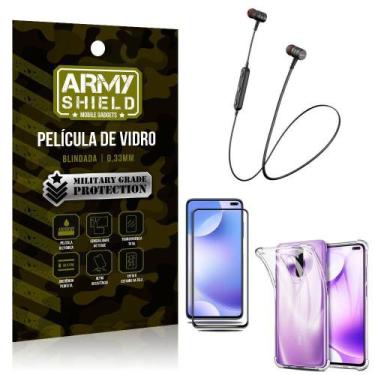 Imagem de Fone Bluetooth Hs-615 Redmi K30+Capa Anti Shock+Película 3D - Armyshie