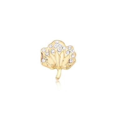 Imagem de Botton/ Broche Algodão Grande Revestido em Ouro - VL ACCESSOIRES