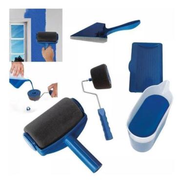 Imagem de Kit 8 Pcs Rolo Pintura Inteligente Sem Sujeira Pintar Facil - rohs