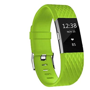 Imagem de Pulseiras de substituição para Fitbit Charge 2, pulseiras clássicas de silicone ajustáveis para Fitbit Charge 2, mulheres e homens