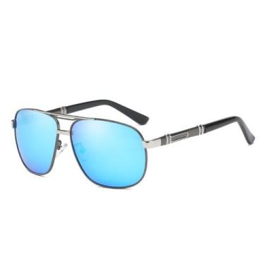 Imagem de Óculos De Sol Vinkin Masculino Polarizado UV400 Luxuoso, Azul