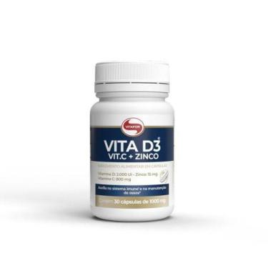 Imagem de Vitamina D3 + Vitamina C + Zinco 30 cápsulas (1g) - Vitafor