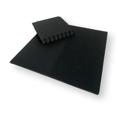 Imagem de Tatame EVA Preto Conjunto com 10 Unidades 50cm x 50cm x 2cm