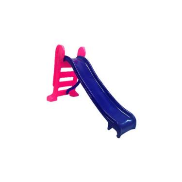 Imagem de Escorrega médio 3 degraus playground infantil 16 cores lindas para men