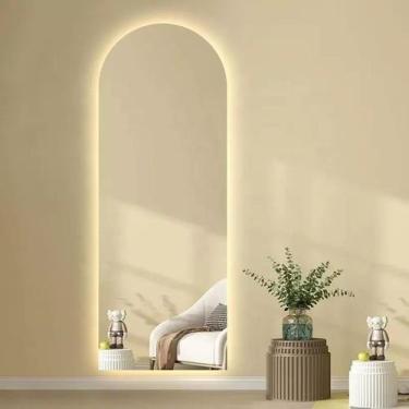 Imagem de Espelho lapidado Arco Janelinha Iluminado com LED Quente - 60x150cm - 