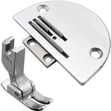 Imagem de Chapa Agulha Dente 17t Calcador Costura Reta Industrial Leve - Evolver