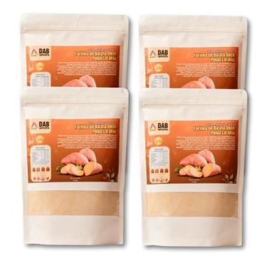Imagem de Kit 4 Un Farinha Batata Doce Polpa Laranja Pó 1.8kg - DAB Suplevitta