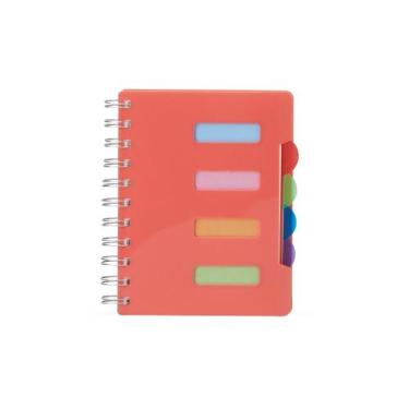 Imagem de Caderno Pequeno Com Divisórias Espiral Anotações Pauta Rosa - Serv Col