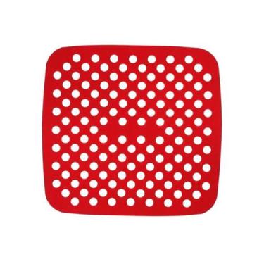 Imagem de Tapete protetor silicone airfryer quadrado antiaderente 21cm - HAUSKRA