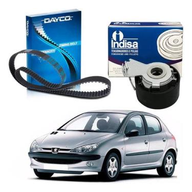 Imagem de Kit Correia Dentada Tensor Peugeot 206 1.4 8v 2005 A 2009 - Dayco