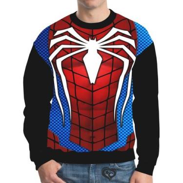 Imagem de Moletom Homem aranha Infantil UNISSEX Roupas blusa Herois BN - Alemark