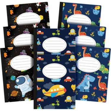 Imagem de Frienda 8 cadernos de composição fofos, cadernos de composição larga, 200 páginas, livros de exercícios para alunos e professores, presentes no primeiro dia de aula, 24 x 19 cm (multicolorido,