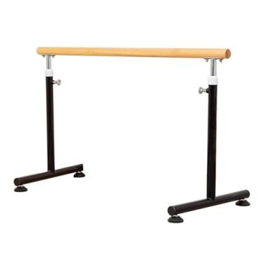 Imagem de Ballet Bar Barra De Balé De Madeira Portátil Para Academia Doméstica, Barra De Dança Independente Com Altura Ajustável De 80-120 Cm, Alongamento De Fitness Para Adultos E Adolescentes E Treinamento De