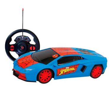 Imagem de Veiculo Webcontrol Radio Cont. 7 funções - Bat Recarregavel - Spiderman - Candide