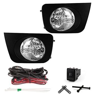 Imagem de RP Remarkable Power 4Runner Fog Light 2006 2007-2009 -, Fog Lights Para 2006 2007 2008 2009 4Runner Front Pair Drivenh Fog Lights Bumper Lamps Com 9006 12V 51 Lâmpadas Kit Transparente Chicote De F