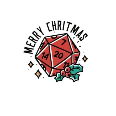 Imagem de Merry Critmas D20 - Taccuino per Nerdy Geek: Din A5 (6x9) Notebook per appassionati di ruolo e ventilatori di giochi di ruolo di penna e carta con 120 ... e giorni feriali per la funzione del diario