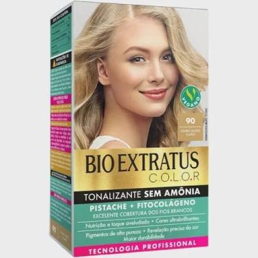 Imagem de Kit Tonalizante Bio Extratus 90 Louro Muito Claro
