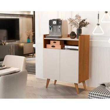 Imagem de Aparador Cantinho Do Café Balcão Buffet Wind Retro 2 Portas Off/Nature