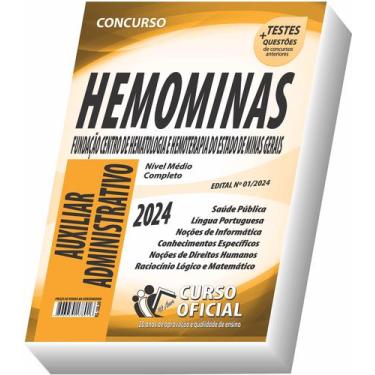 Imagem de Apostila Hemominas - Auxiliar Administrativo - CURSO OFICIAL