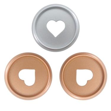 Imagem de ITSYHPRO 33 peças, sistema de caderno de expansão, discos de plástico, discos de plástico, encadernação, argolas, acessórios planejadores (prata e ouro rosa, 24 mm, 33 peças)