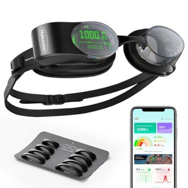 Imagem de Holoswim 2 Pro Óculos de natação inteligentes, óculos AR antiembaçantes, rastreador de fitness que mostra suas métricas compatíveis com Apple e Garmin Watch