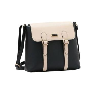 Imagem de Bolsa Feminina Chenson Transversal Tom Sobre Tom 3484633 Preta