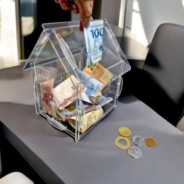 Imagem de Cofre CHALE CASA Dinheiro Woodbox Japones Poupança DESAFIO - INDÚSTRIA