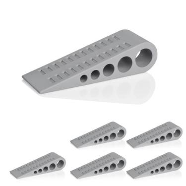 Imagem de Batentes de porta de borracha HOMOTEK Wedge, pacote com 6, com proteto