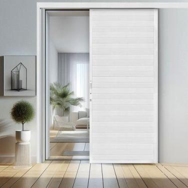 Imagem de Porta Lambri de Correr de Aluminio 215x80cm Suspensa - CRV