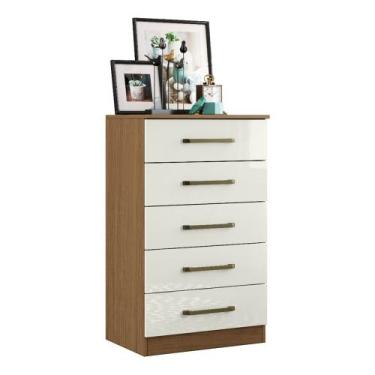 Imagem de Cômoda Quarto com 05 Gavetas Atacama Off White - Desk Design