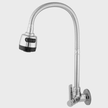 Imagem de Torneira Para Cozinha Parede Gourmet Soft 1/4 Volta C17 - 3268 Leão Metais