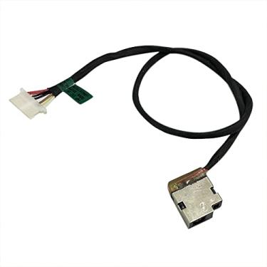 Imagem de ZAHARA Cabo de porta de carregamento DC in Power Jack Substituição para HP 17-CP Series 17-CP0025CL 17-CP0035CL 17-CP0044NR M50400-001 M46694-F27 Comprimento do cabo 28,9 cm