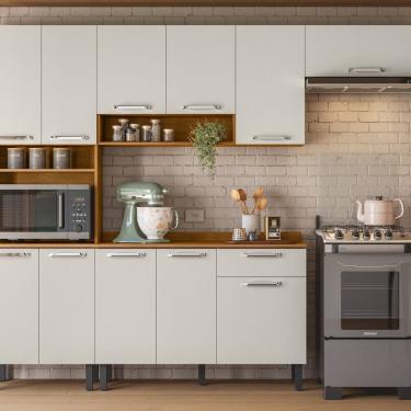 Imagem de Cozinha Completa 4 Peças com Paneleiro para Forno Vegas Itatiaia Cinamomo/Off White