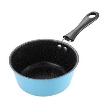 Imagem de WeiLaiKeQi Leite panela com mole de ferver o leite que quente quente panela pan de molho antiade, Azul