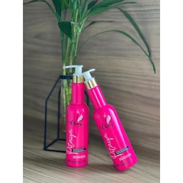 Imagem de Shampoo e Máscara de extrato de pitaya e óleo de semente de uva, para cabelos opacos quebradiços e sem vida.