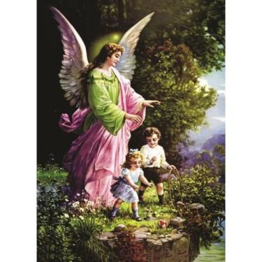 Imagem de Adesivo de Vinil Impermeável Anjo da Guarda 10x8 cm - Lua Mística - 10