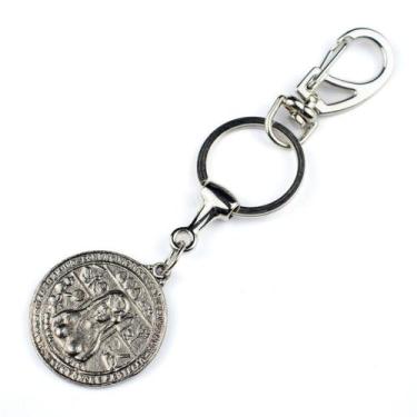 Imagem de Chaveiro Pomba Gira Metal Niquelado 3,5 cm - Lua Mística - 100% Origin