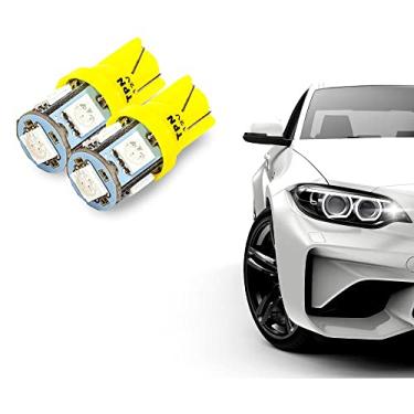 Imagem de Lâmpada Led Interior Farolete Pingo T10 5 Leds Amarelo