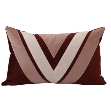 Imagem de Almofada Valência Bordada Marsala Retangular