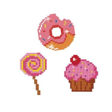 Imagem de Diamond Dotz DOTZIES Diamond Art Sticker Kit -Multi Pack Yum 3/Pkg -DTZ12015