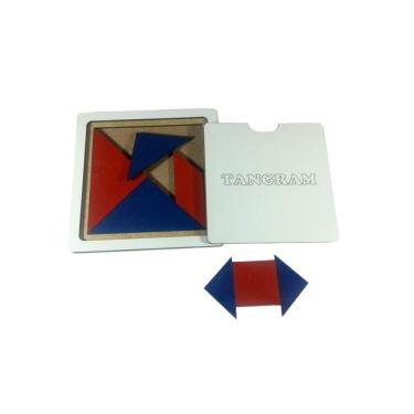 Imagem de Jogo Educativo Madeira Tangram - Brinquedista