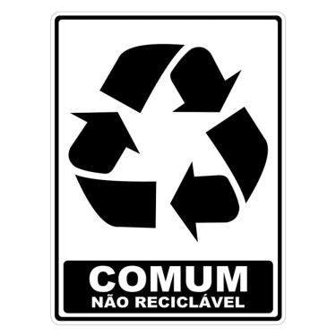 Imagem de Adesivo Lixo Reciclavel 20cm X 15cm Nome Do Desenho Comum
