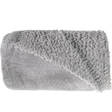 Imagem de Cobertor King Sherpa Toque Pele De Carneiro Dupla Face 240x260cm Nanquim