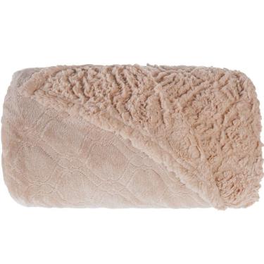 Imagem de Cobertor King Sherpa Toque Pele De Carneiro Dupla Face 240x260cm Caramelo