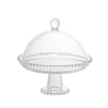 Imagem de Prato De Cristal Com Pé E Tampa Pearl 28272 - Wolff